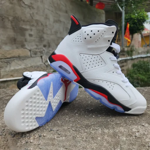AJ 6 White/Fire Red 2025 Shoes Sneakers - nk0004065 - Image 7