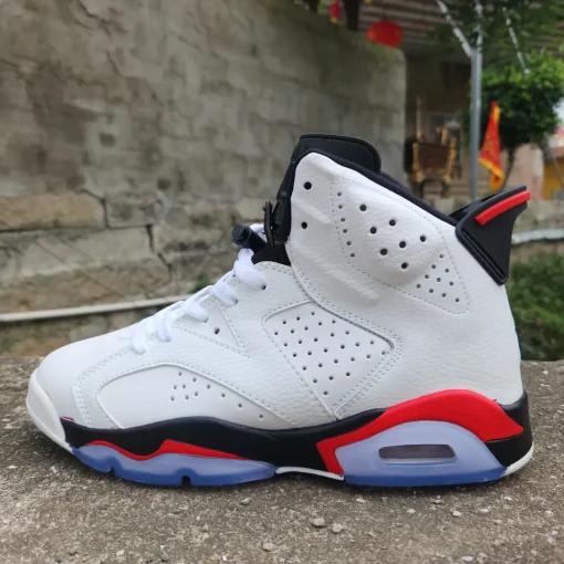AJ 6 White/Fire Red 2025 Shoes Sneakers - nk0004065 - Image 5