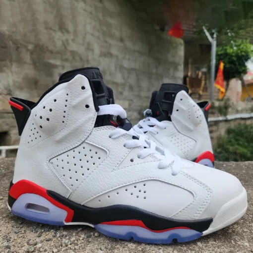 AJ 6 White/Fire Red 2025 Shoes Sneakers - nk0004065 - Image 4