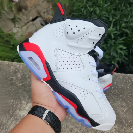 AJ 6 White/Fire Red 2025 Shoes Sneakers - nk0004065 - Image 3