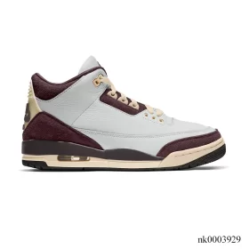 AJ 3 x A Ma Maniere "Burgundy Crush" Shoes Sneakers - nk0003929