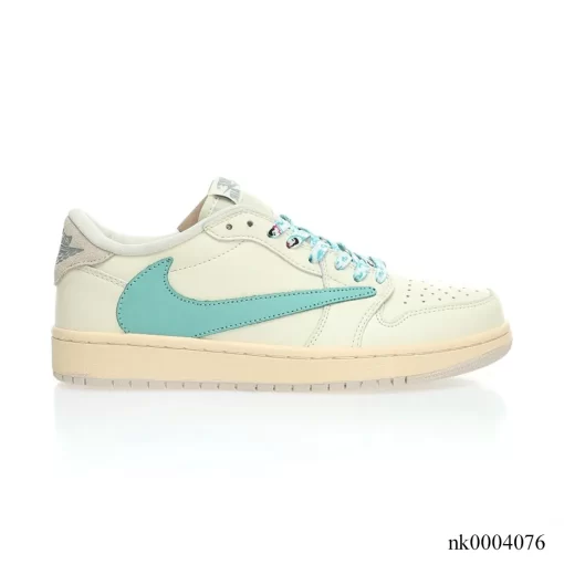 Travis Scott x AJ 1 Low “Tiffany Cream” Custom Shoes Sneakers – nk0004076