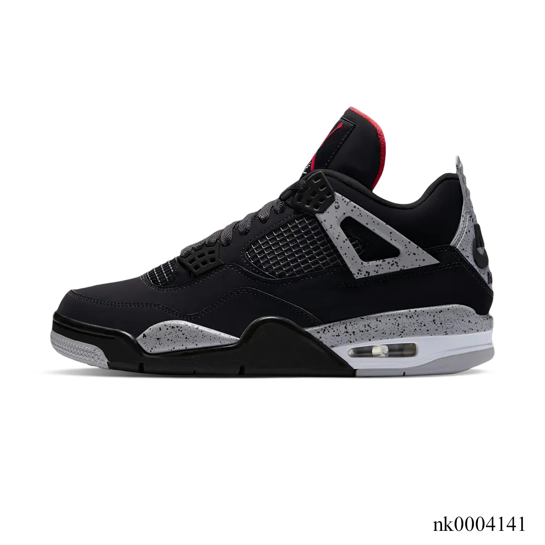 AJ 4 Black Cement Shoes Sneakers – nk0004141