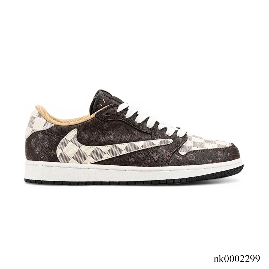 LV x Travis Scott x AJ 1 Low Shoes Sneakers – nk0002299