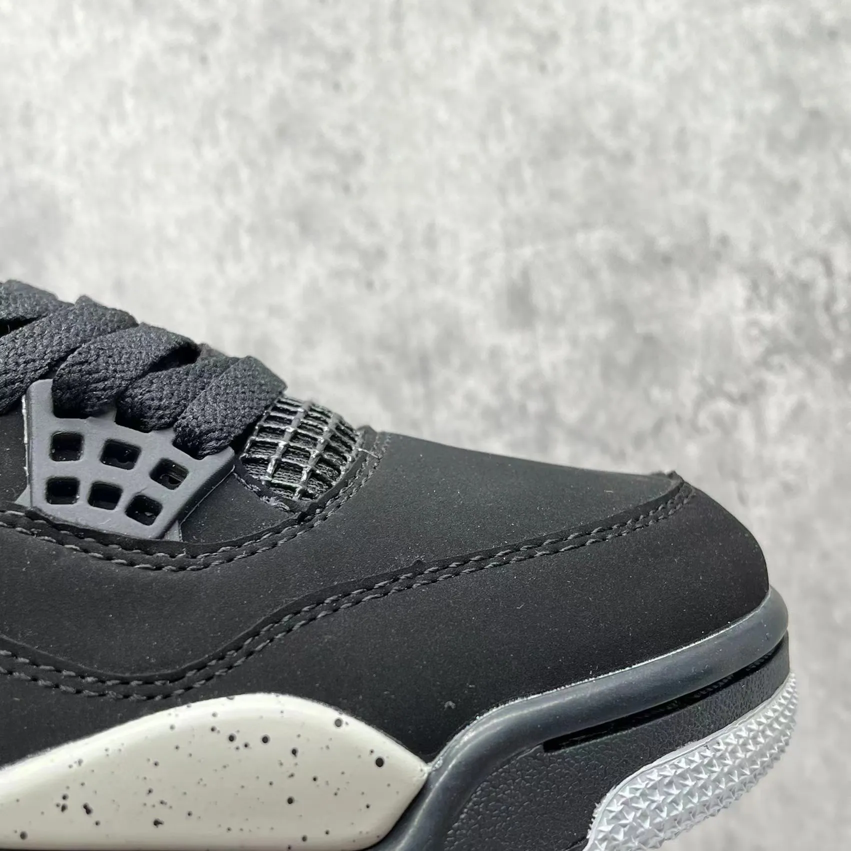 AJ 4 Black Cement Shoes Sneakers – nk0004141