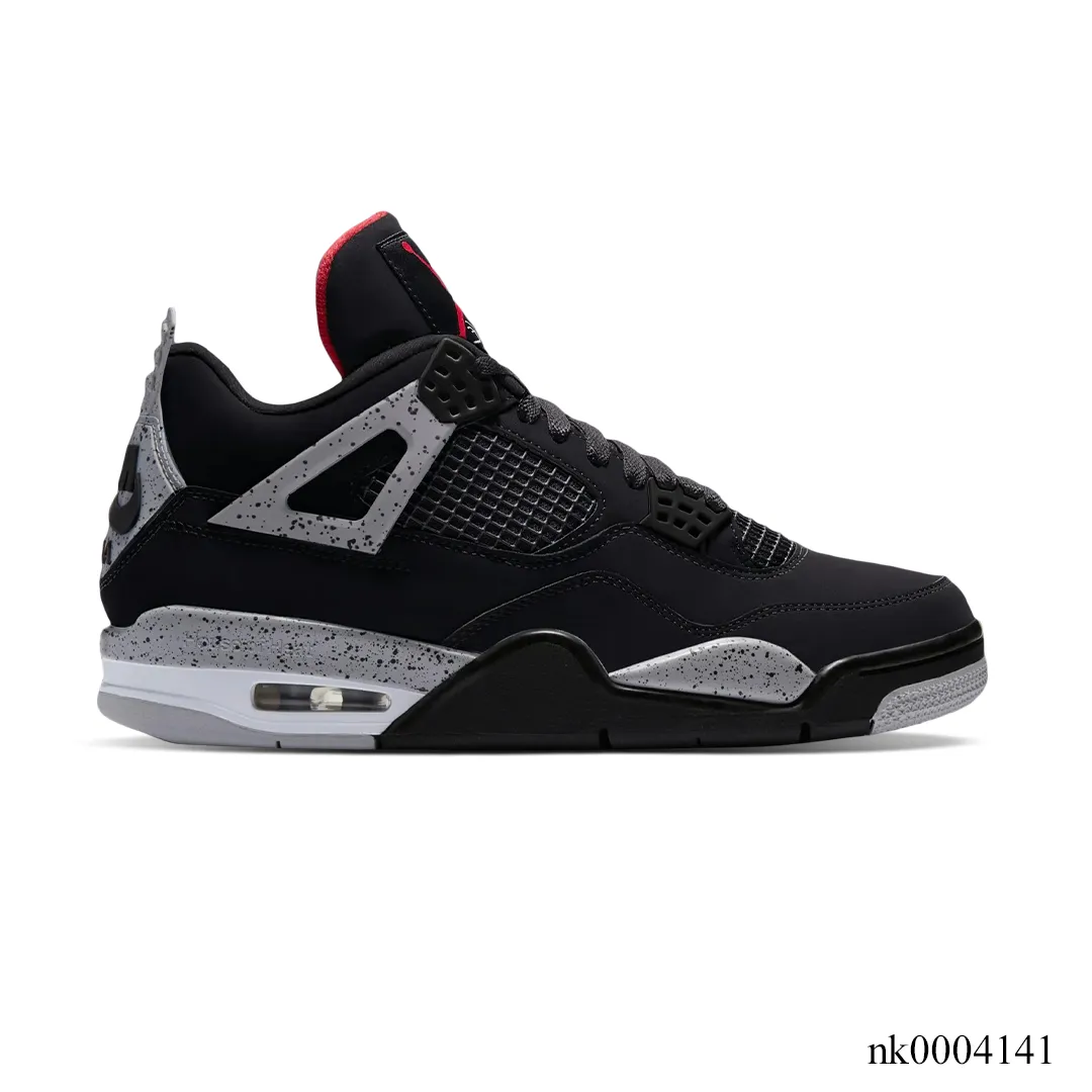 AJ 4 Black Cement Shoes Sneakers – nk0004141