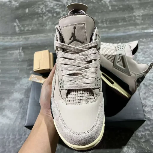[Premium] A Ma Maniere x AJ 4 Fossil Stone Shoes Sneakers - nk0004139 - Image 7