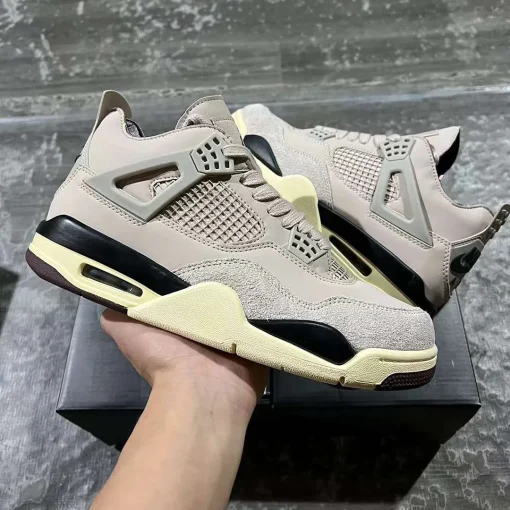[Premium] A Ma Maniere x AJ 4 Fossil Stone Shoes Sneakers - nk0004139 - Image 8