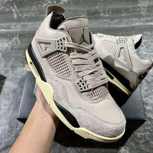 [Premium] A Ma Maniere x AJ 4 Fossil Stone Shoes Sneakers - nk0004139 - Image 9
