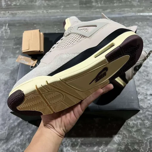 [Premium] A Ma Maniere x AJ 4 Fossil Stone Shoes Sneakers - nk0004139 - Image 11