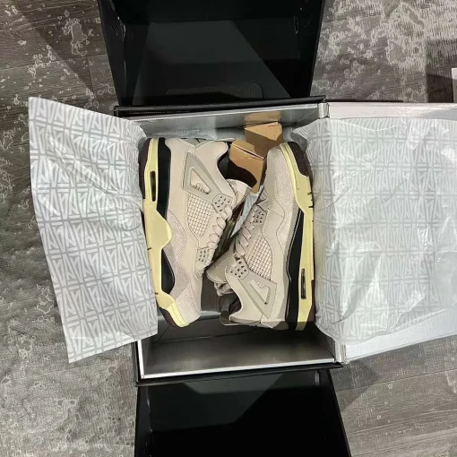 [Premium] A Ma Maniere x AJ 4 Fossil Stone Shoes Sneakers - nk0004139 - Image 14