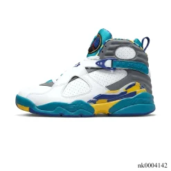 Alternative view of AJ 8 White Aqua Shoes Sneakers - nk0004142
