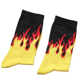 Hip Hop Hit Color On Fire Socks