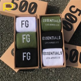 2021 New Socks Men Sports Embroidery 3 Pairs/box