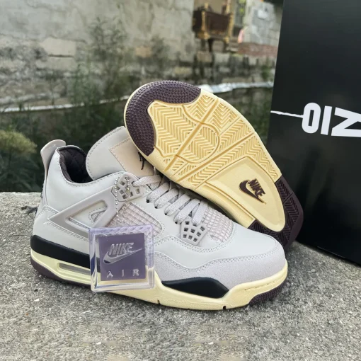 A Ma Maniere x AJ 4 Fossil Stone Shoes Sneakers - nk0004123 - Image 5