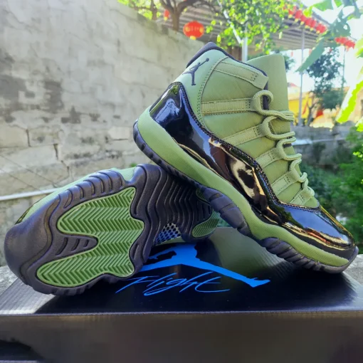 AJ 11 Retro Olive and Black Shoes Sneakers - nk0004177 - Image 8