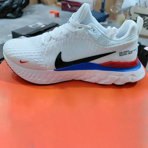 React Infinity Run Flyknit 3 White Photo Blue Red Shoes Sneakers - nk0004185 - Image 7