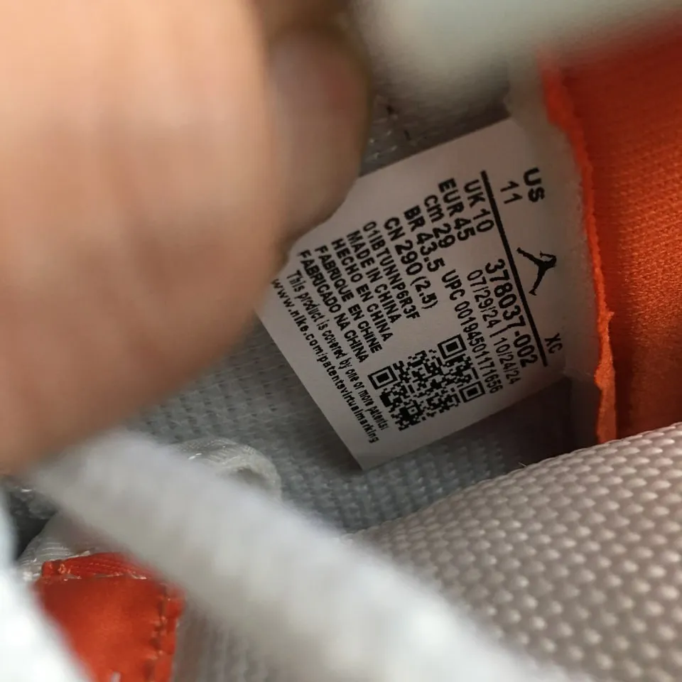 AJ 11 White Orange Shoes Sneakers - nk0004210 - Image 9