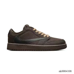 [Premium] Travis Scott x AJ 1 Low Velvet Brown Shoes Sneakers - nk0004108