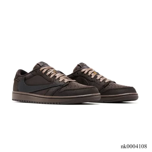 Travis Scott x AJ 1 Low "Velvet Brown" Shoes Sneakers - nk0004108 - Image 4