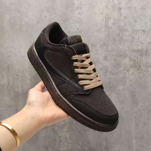Travis Scott x AJ 1 Low OG Velvet Brown Shoes Sneakers - nk0004108 - Image 7
