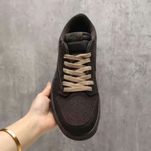 Travis Scott x AJ 1 Low OG Velvet Brown Shoes Sneakers - nk0004108 - Image 5