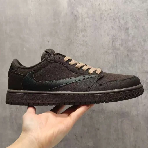 Travis Scott x AJ 1 Low OG Velvet Brown Shoes Sneakers - nk0004108 - Image 3