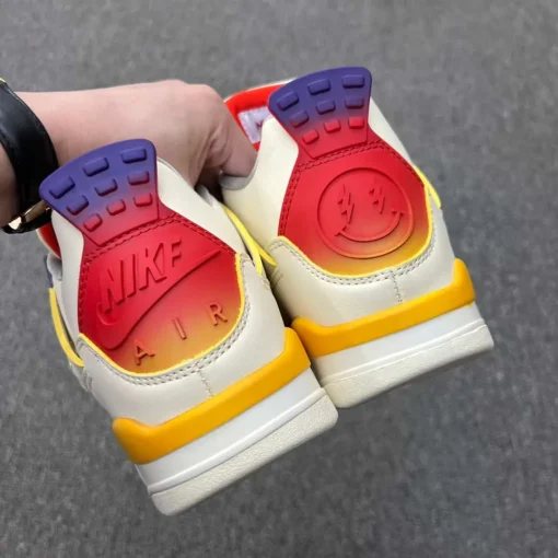 J Balvin x AJ 4 Medellín Sunset Shoes Sneakers - nk0004249 - Image 7