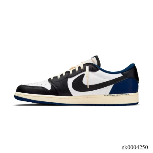 Travis Scott x Fragment x AJ 1 Low Dark Blue Shoes Sneakers - nk0004250 - Image 2