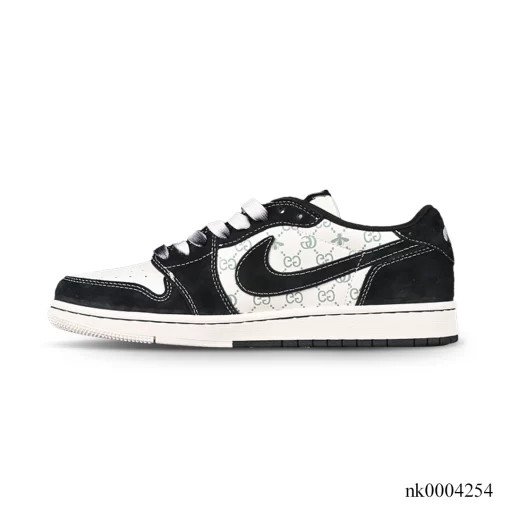 GG x Travis Scott x AJ 1 Low Black White Shoes Sneakers - nk0004254 - Image 2