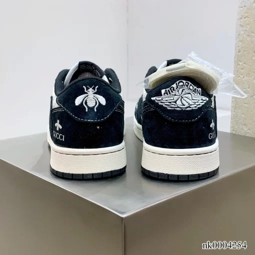 GG x Travis Scott x AJ 1 Low Black White Shoes Sneakers - nk0004254 - Image 3