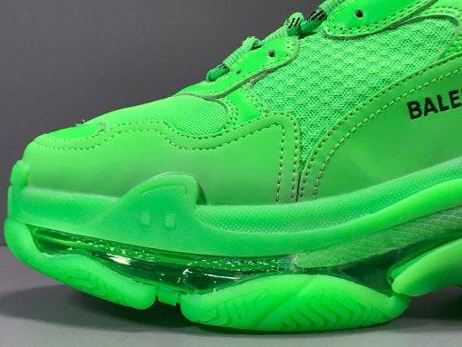 BLCG Triple S Neon Green Clear Sole Shoes Sneakers - bl0000008 - Image 12