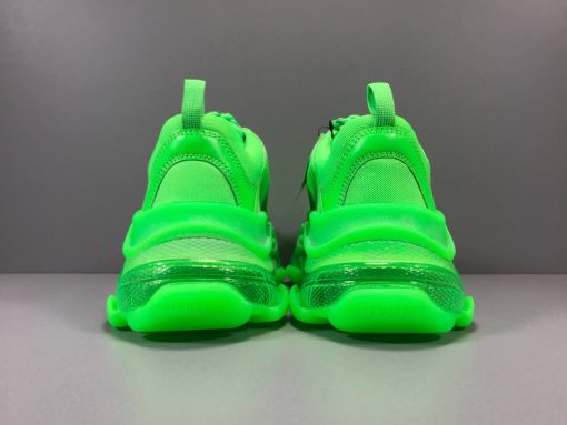 BLCG Triple S Neon Green Clear Sole Shoes Sneakers - bl0000008 - Image 13