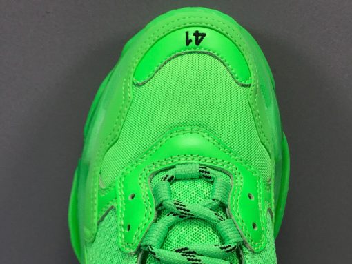 BLCG Triple S Neon Green Clear Sole Shoes Sneakers - bl0000008 - Image 14