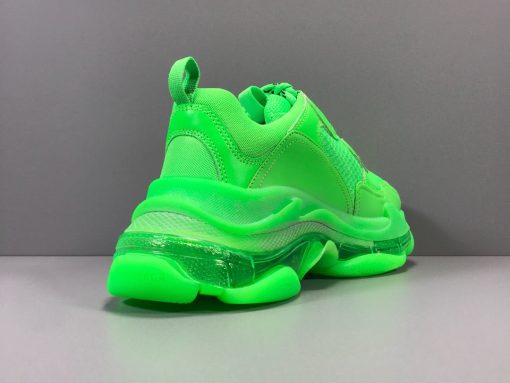 BLCG Triple S Neon Green Clear Sole Shoes Sneakers - bl0000008 - Image 15