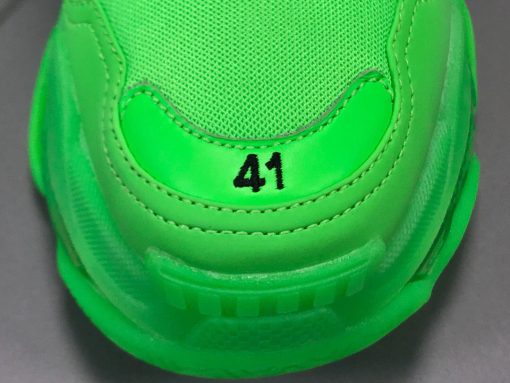 BLCG Triple S Neon Green Clear Sole Shoes Sneakers - bl0000008 - Image 4