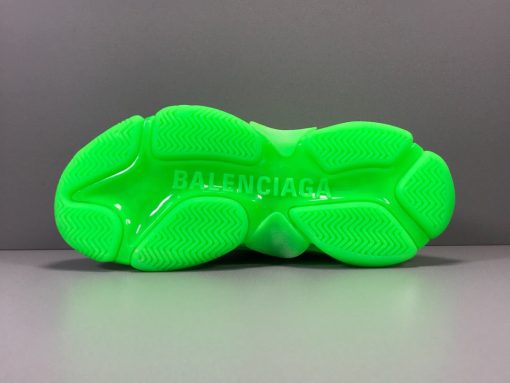 BLCG Triple S Neon Green Clear Sole Shoes Sneakers - bl0000008 - Image 5