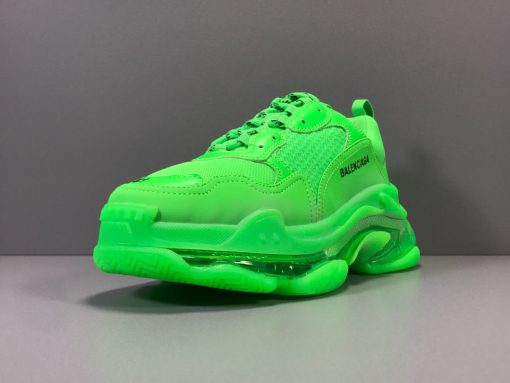 BLCG Triple S Neon Green Clear Sole Shoes Sneakers - bl0000008 - Image 10