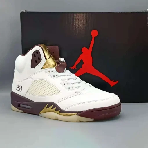 AJ 5 Earth/Golden Ticket Shoes Sneakers - nk0004289 - Image 7