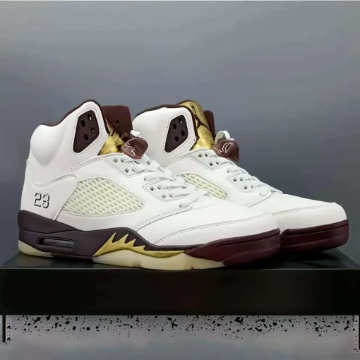 AJ 5 Earth/Golden Ticket Shoes Sneakers - nk0004289 - Image 8