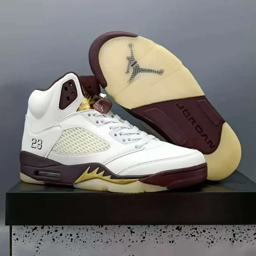 AJ 5 Earth/Golden Ticket Shoes Sneakers - nk0004289 - Image 9