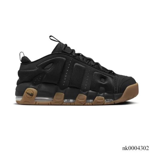 Air More Uptempo Low Black/Gum Shoes Sneakers - nk0004302