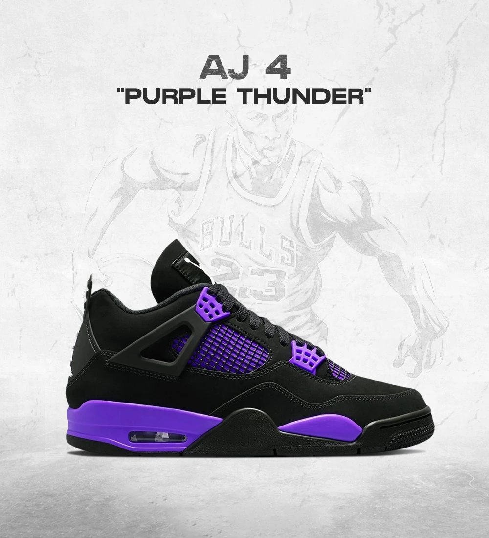 AJ 4 Purple Thunder