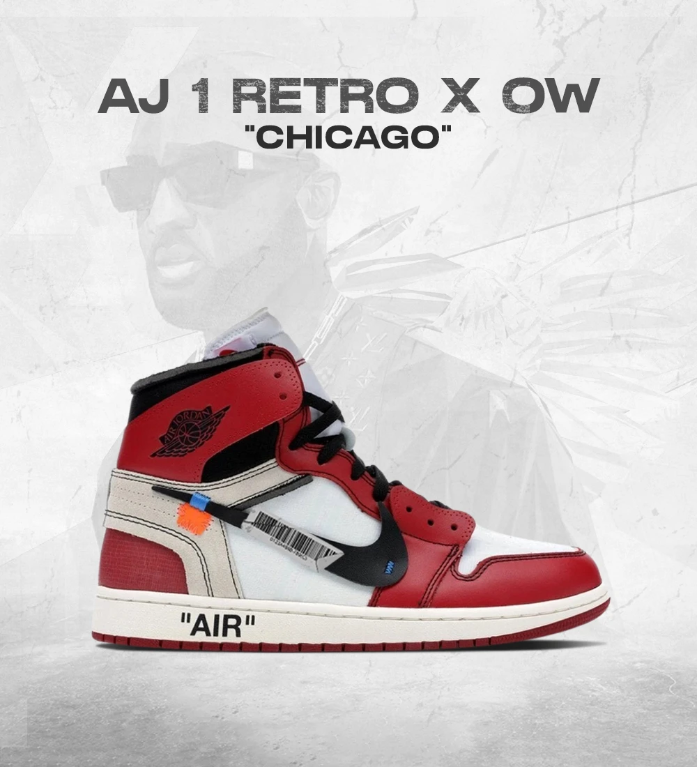 AJ 1 Retro x OW Chicago