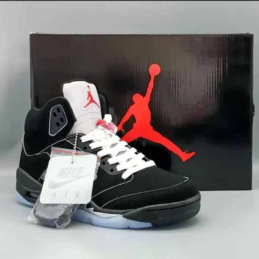 AJ 5 Black Metallic Reimagined Shoes Sneakers - nk0004216 - Image 7