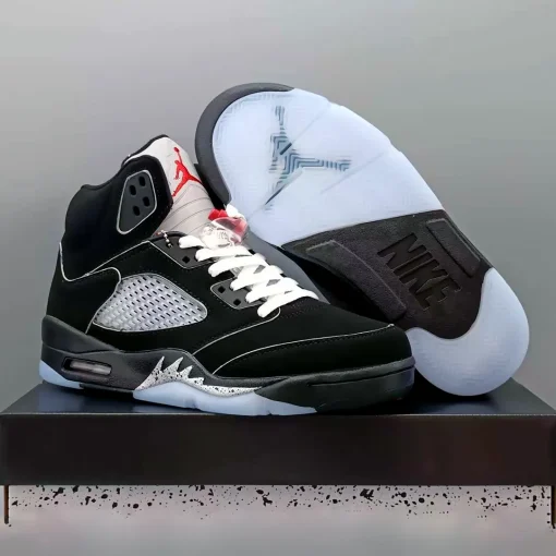 AJ 5 Black Metallic Reimagined Shoes Sneakers - nk0004216 - Image 9