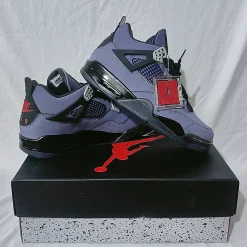 Travis Scott x AJ 4 F&F Dynasty Purple Shoes Sneakers - nk0003926 - Image 9