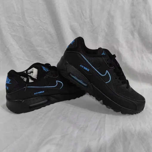 AM 90 Black University Blue Shoes Sneakers – nk0004388 - Image 14