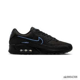 AM 90 Black University Blue Shoes Sneakers – nk0004388