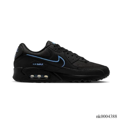 AM 90 Black University Blue Shoes Sneakers – nk0004388